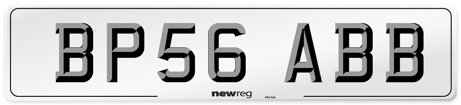 BP56 ABB Number Plate from New Reg